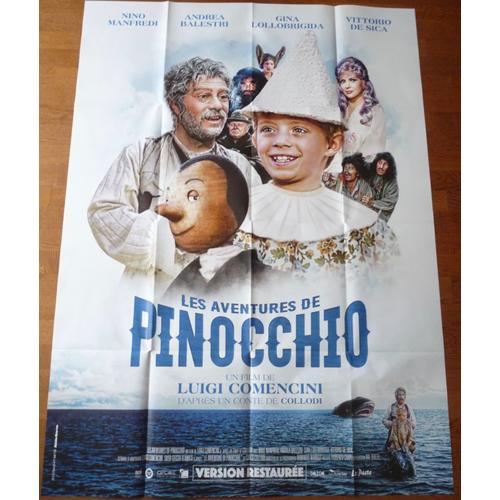 les aventures de pinocchio de Luigi Comencini avec Andrea LES AVENTURES DE PINOCCHIO Luigi Comencini affiche cinema
