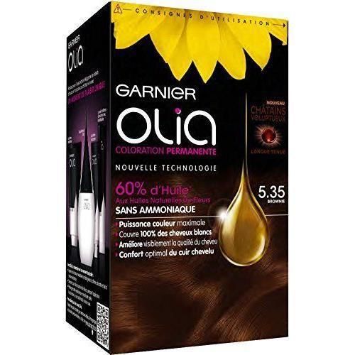 Coloration Permanente 5.35 Brownie Sans Amoniaque Olia Garnier La Boîte