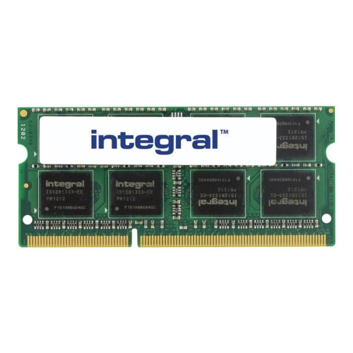 Integral In3V4gnajkilv 4Go DDR31600SODIMM CL111 35V pour ordinateur portable module de mémoire pour PC et MacVert