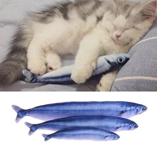 Doudou Pour Chat Jouet Poisson Tout Doux Simulation Jeux Chat Chaton Rakuten