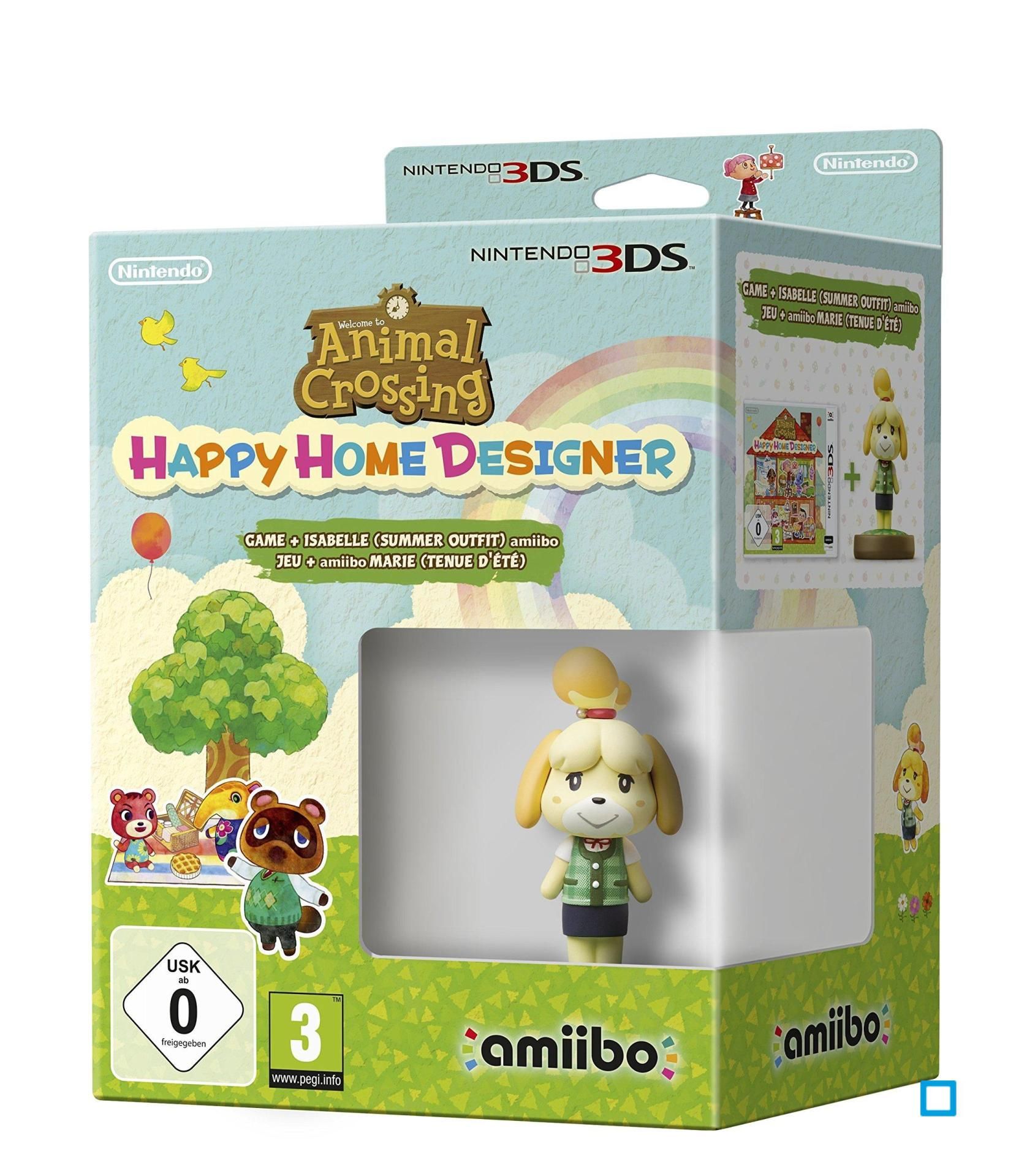 Nintendo 3ds Animal Crossing: Happy Home Designer + Amiibo