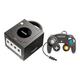 Game Cube Noire Avec Manettes Et Fils