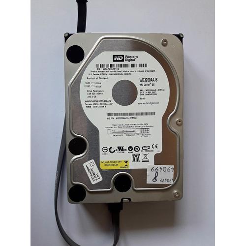 Hdd Wdc Wd3200Aajs Caviar Bleu 320Go