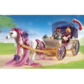 playmobil caleche royale avec cheval a coiffer