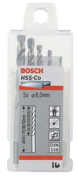 BOSCH Foret hélicoïdal HSS Co - vue 6