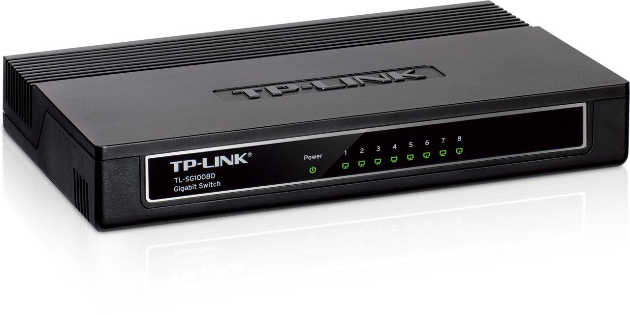 TP-Link TL-SG1008D V6 - Commutateur - 8 x 10/100/1000 - de bureau