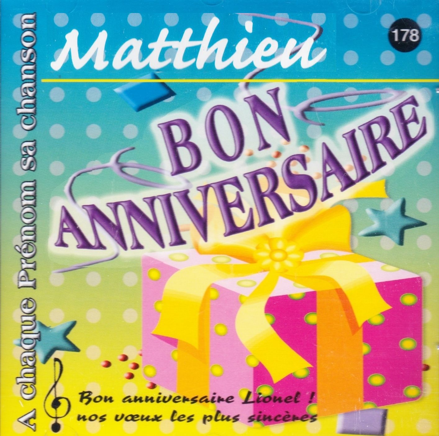 Joyeux Bon Anniversaire Matthieu Cd Rakuten