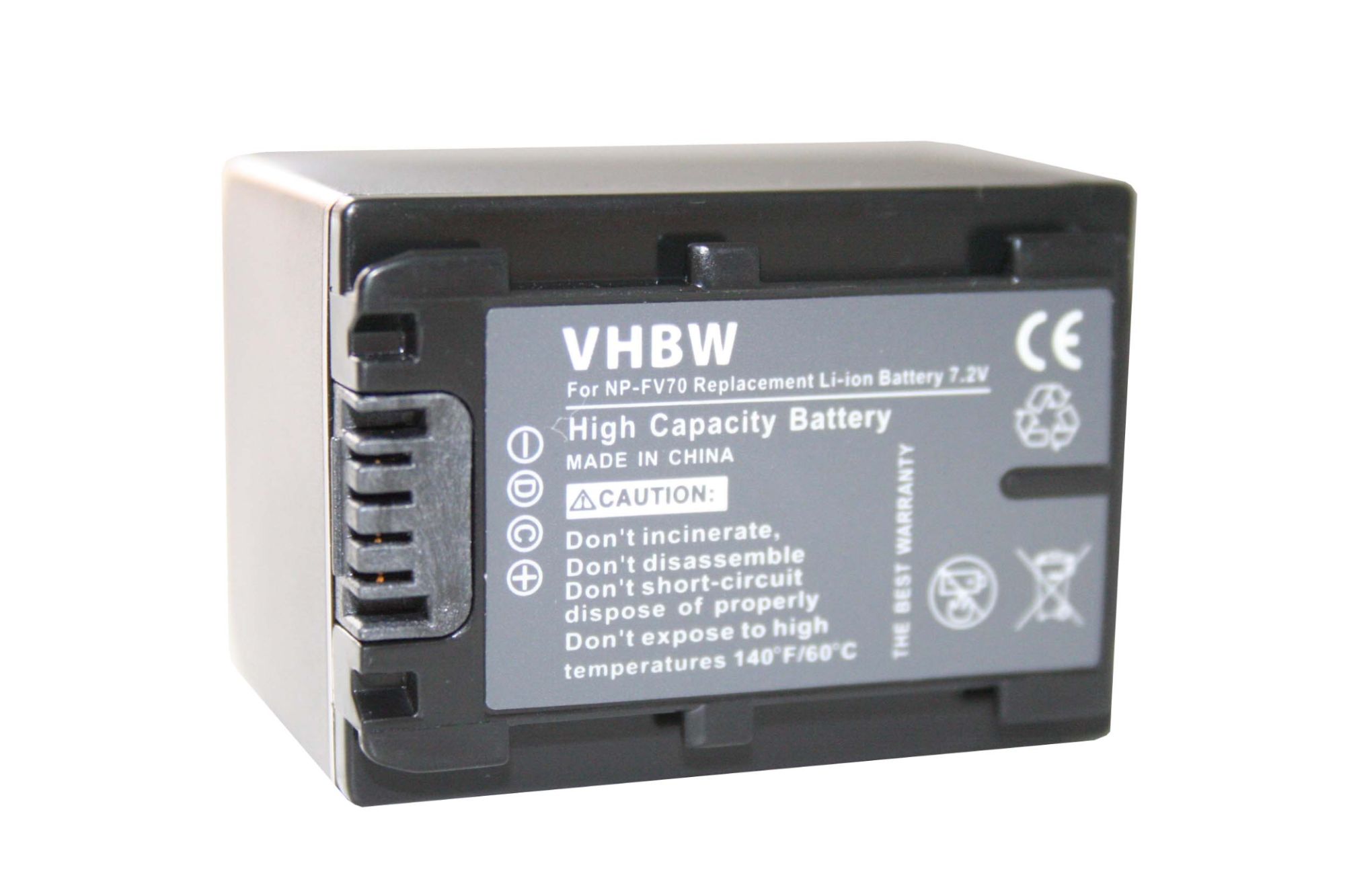 vhbw batterie Li-Ion 1300mAh (7.2V) pour appareil photo Sony Alpha NEX-7KB, NEX-F3KB, NEX-F3KS comme NP-FV30, NP-FV40.