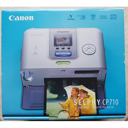 Canon Selphy Cp710 - Imprimante - Couleur - Thermique Par Sublimation - 100 X 200 Mm Jusqu'À 0.97 Min/Page (Couleur) - Usb