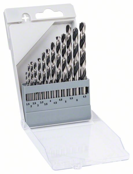 Bosch Forets hélicoïdaux HSS PointTeQ set de 13 pièces 2608577349