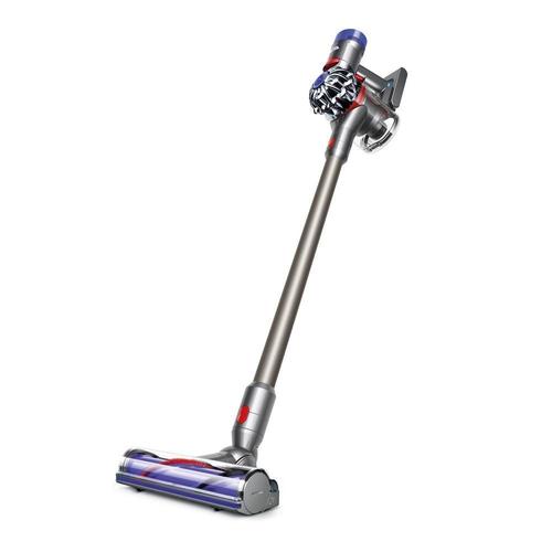 Dyson V8 Fluffy + Sac Et Aspirateur À Main Sans Fil (Avec 2 Brosses Électriques, Suceur Flexi, Avec Batterie En Aluminium Nickel-Cobalt, Support Mural Et Station De Charge)