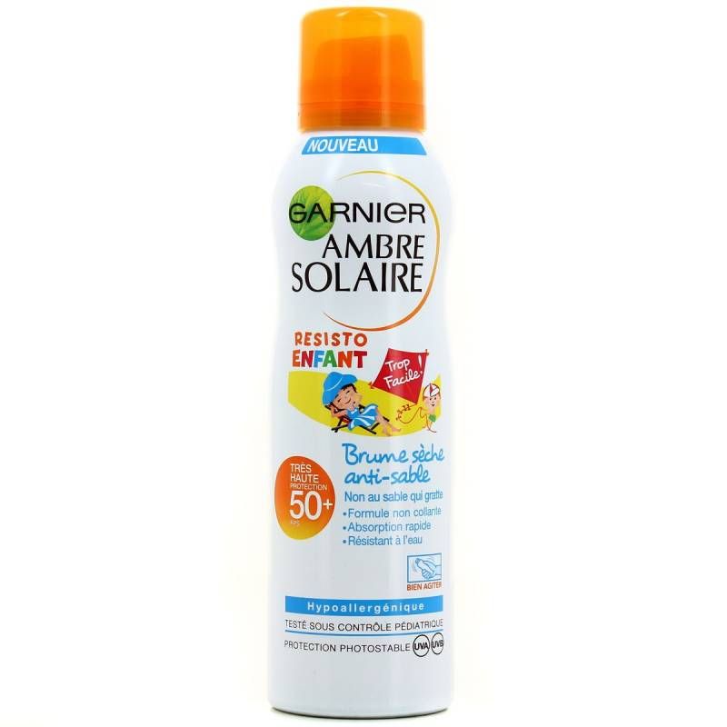 Garnier ambre solaire brume protectrice anti sable enfant se+ fps 50 200ml - vue 2