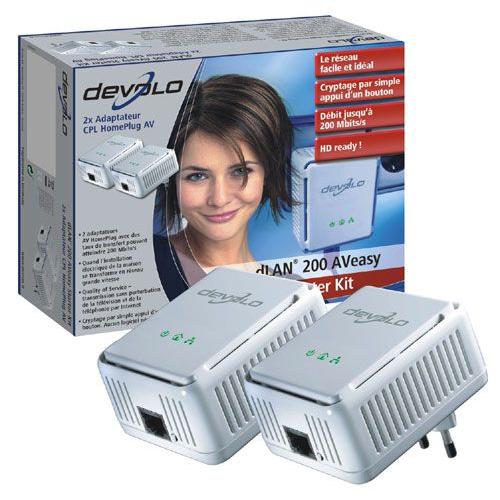 Devolo Dlan 200 Aveasy - Starter Kit - Pont - Homeplug Av (Hpav)