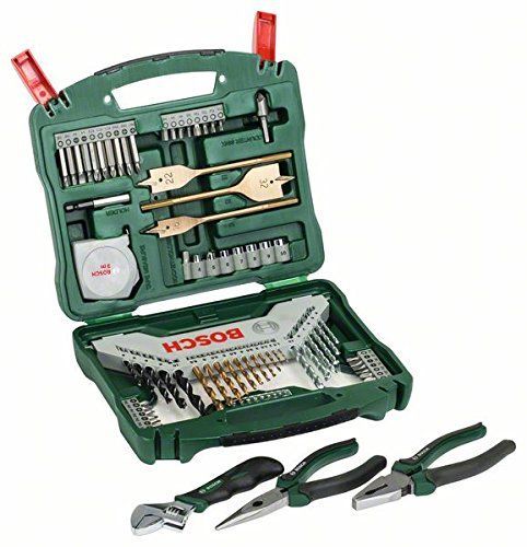 BOSCH Set de 70 pièces X line avec 3 pinces