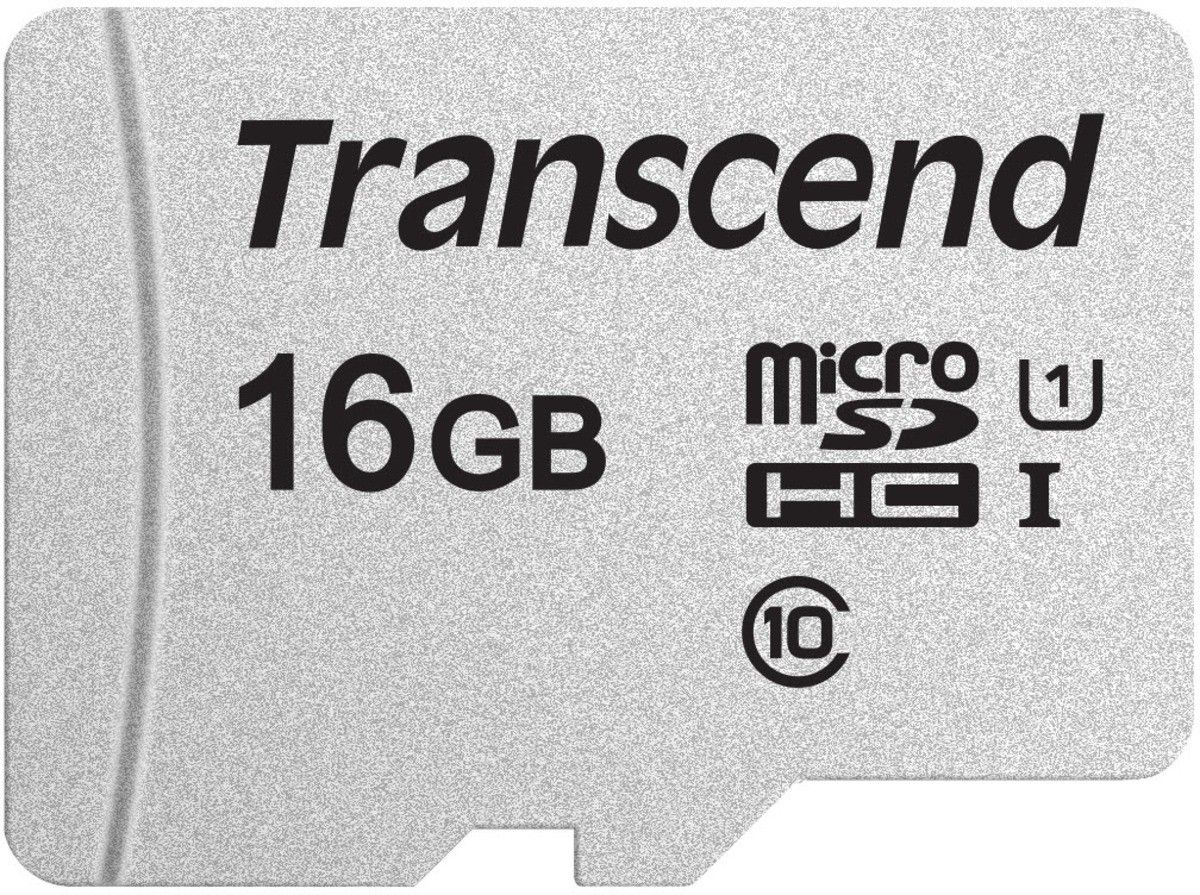 Transcend 300S - Carte mémoire flash - 16 Go - UHS-I U1 / Class10 - micro SDHC