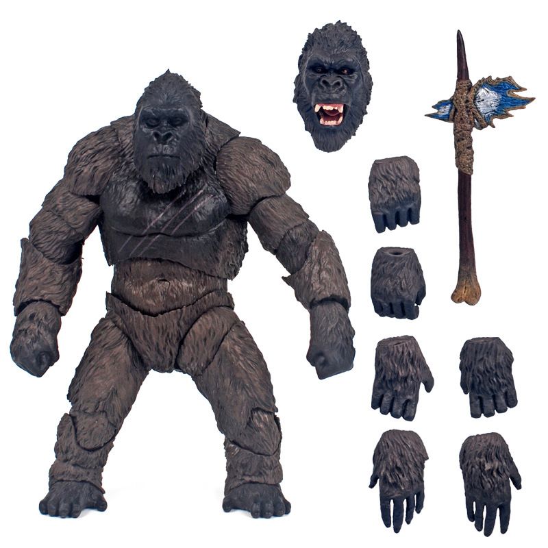 King Kong Vs Godzilla 2021 Film Version Jouet Modèle Kingkong Skull Island Gorilla Monster Hand Puppet