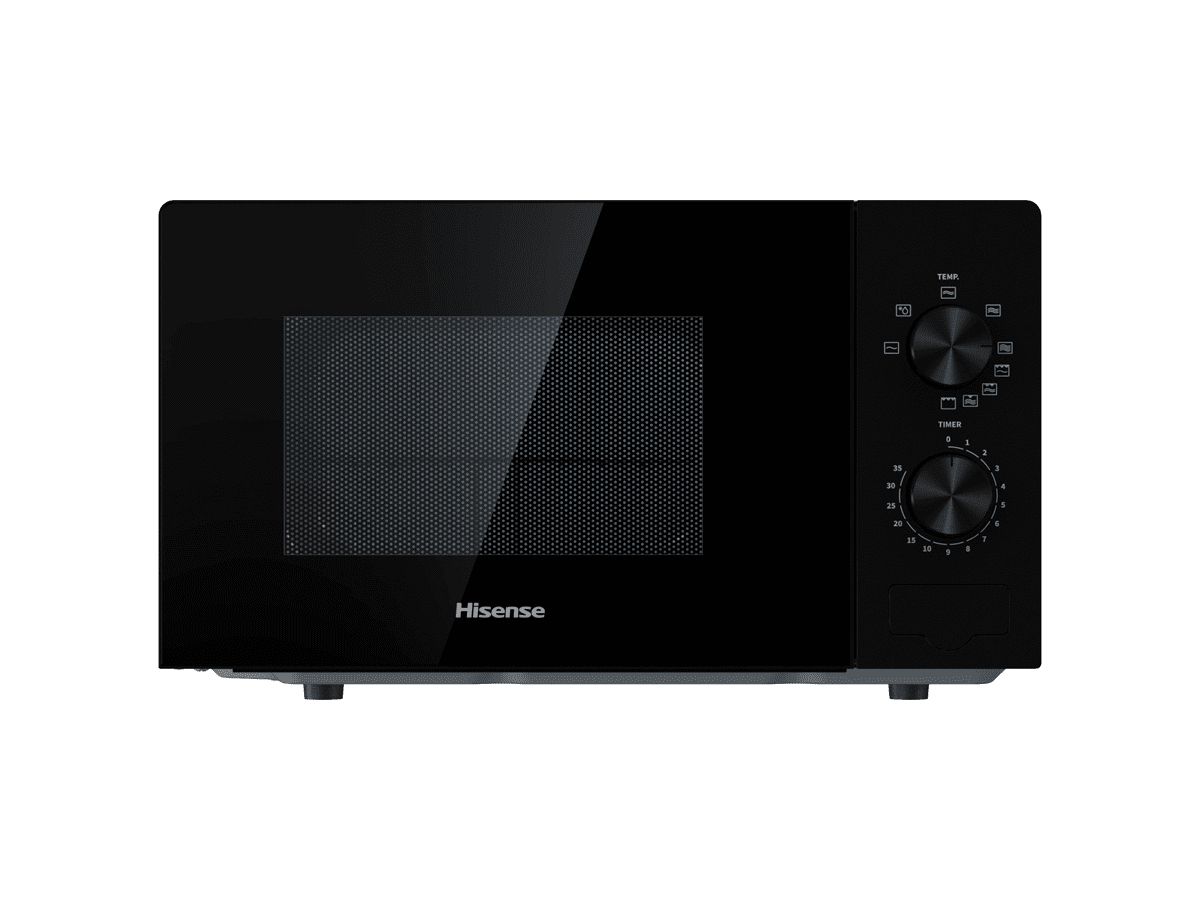 Hisense H20MOBP1G Micro ondes avec gril capacité 20 de puissance avec grill 5 niveaux minuterie 30 min mode décongélation tireur finition - vue 3
