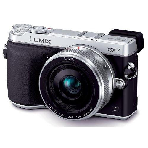 Panasonic Camã©Ra Mirrorless Mono-Objectif Lumix Kit Lentille Gx7 Simple Foyer Accessoires De Lentilles Argent Dmc-Gx7C-S