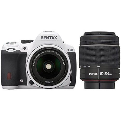 Ricoh Slr Numã©Rique Pentax K-50 Dal18-55Mmwr · Dal50-200Mmwr Kit Double Zoom Blanc K-50 Wzoom Kit White 10952