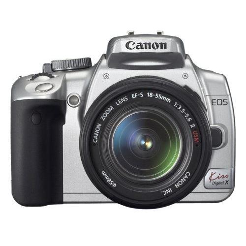 Single-Lens Reflex Eos Kiss Kit D'Objectif Numã©Rique Numã©Rique X Canon Argent Kissdxs-Lkit