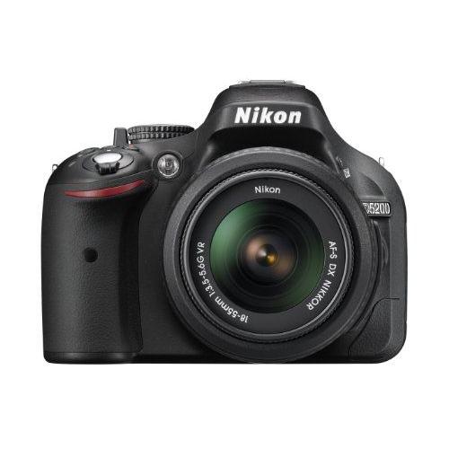 Nikon Single-Lens Reflex D5200 Objectif Numã©Rique Kit Af-S Dx Nikkor 18-55 Mm F / 3.5-5.6G Vr Est Livrã© Avec D5200Lkbk Noir