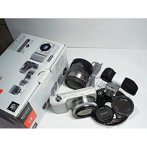 Sony Sony Mono-Objectif Numã©Rique ? Nex-3 Kit Double Lentille Blanc Nex-3D / W