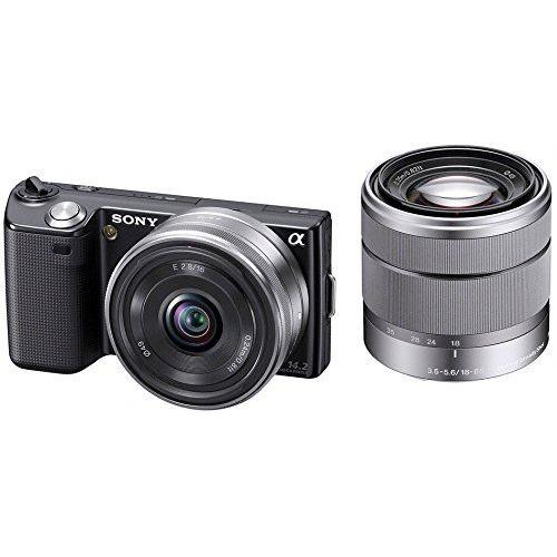 Sony Sony Sans Miroir Reflex ? Nex-5 Kit Double Objectif Zoom E16 Mm F2.8 + E18-55Mm F3.5-5.6 Oss Est Livrã© Avec Le Noir Nex-5D / B