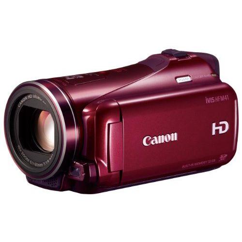 Canon Camã©Ra Vidã©O Numã©Rique Ivis Hf M41 Rouge Ivishfm41Rd Optique 10X Stabilisation D'Image Optique Intã©Grã© Dans La Mã©Moire 32Go