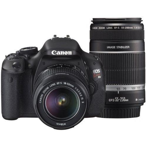 Canon Mono-Objectif Reflex Eos Numã©Rique Baiser X5 Kit Double Zoom Ef-S18-55Mm / Ef-S55-250Mm Vient Kissx5-Wkit