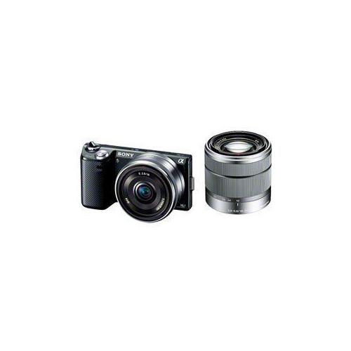 Sony Sony Sans Miroir Reflex ? Nex-5N Kit Double Lentille E 16Mm F2.8 + E 18-55Mm F3.5-5.6 Oss Est Livrã© Avec Le Noir Nex-5Nd / B