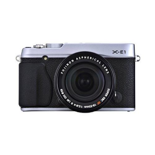 Mono-Objectif X-E1 Kit D'Objectif Argent Fx-X-E1 / Xf18-55Mmf2.8-4 R Argent Fujifilm Miroir Moins
