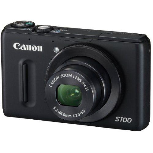 Canon Appareil Photo Numã©Rique Powershot S100 Noir Pss100 (Bk) 1210 Millions De Pixels Grand-Angle 24Mm 5X Zoom Optique 3,0 Pouces éCran Couleur Tft Lcd