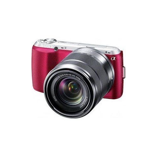 Camã©Ra Mono-Objectif Numã©Rique Sony Sony ? Nex-C3 Kit D'Objectif Zoom Rose Nex-C3K / P