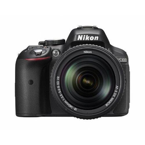 Nikon Reflex Mono-Objectif Appareil Photo Numã©Rique D5300 18-140Vr Lentille Kit D5300Lk18-140Vrbk Noir