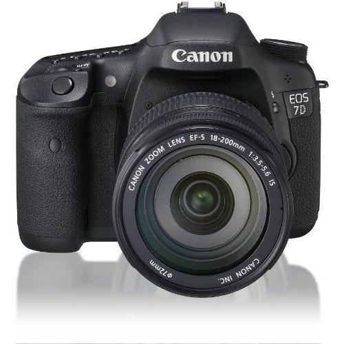 Canon Eos 7D - Appareil Photo Numérique - Reflex - 18.0 Mp - Aps-C - 1080P - 11X Zoom Optique Objectif Ef-S 18-200 Mm Is