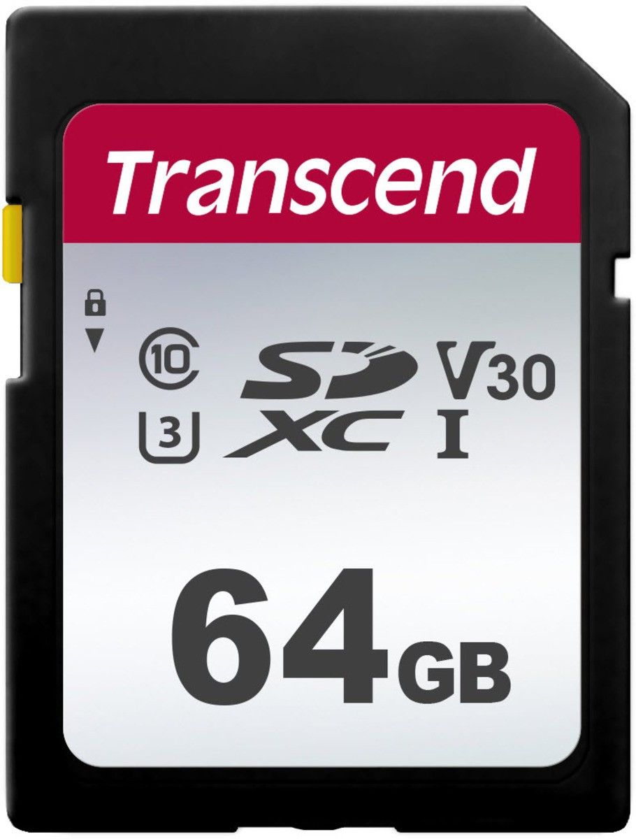 Transcend Carte mémoire flash Video Class V10 / UHS I U1 / Class10 SDXC UHS I