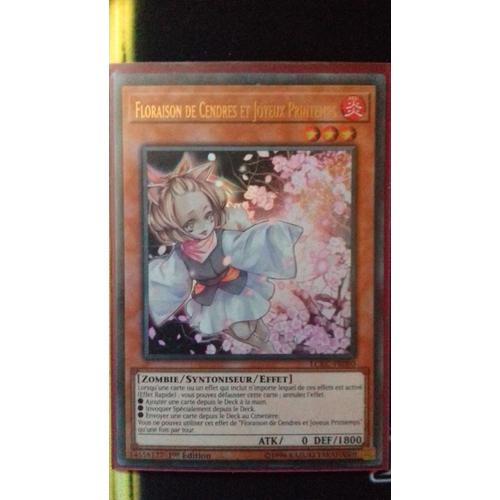 Carte Yu Gi Oh Lckc Fr080 Floraison De Cendres Et Joyeux Printemps Rakuten