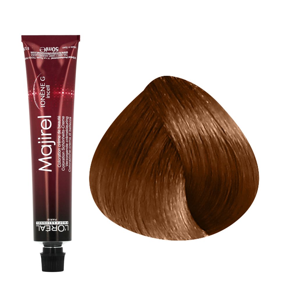 'oréal Professionnel Coloration Permanente Color Correction 7.35 : Blond Doré Acajou 50ml Femme Jaune