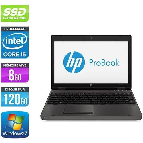 PC Portable HP 6570B - i5 - 8Go - 120Go SSD - 15.6'' - W7