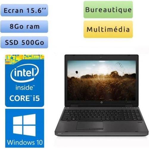 HP Probook 6570B 15" Core i5 2,6 Ghz SSD 512 Go 8 Go Azerty Français