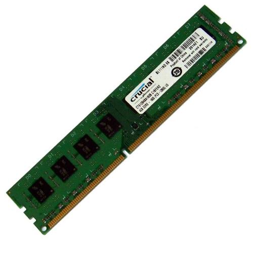 4Go Ram Pc Crucial Ct51264Ba160B.C16Fer2 Ddr3 Pc3-12800U 240-Pin 2Rx8 1600Mhz
