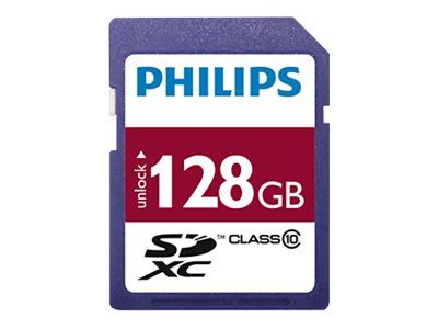 Philips FM12SD55B - Carte mémoire flash - 128 Go - Class 10 - SDXC