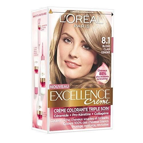 Coloration Oreal Excellence N°8.1 Blond Cendre