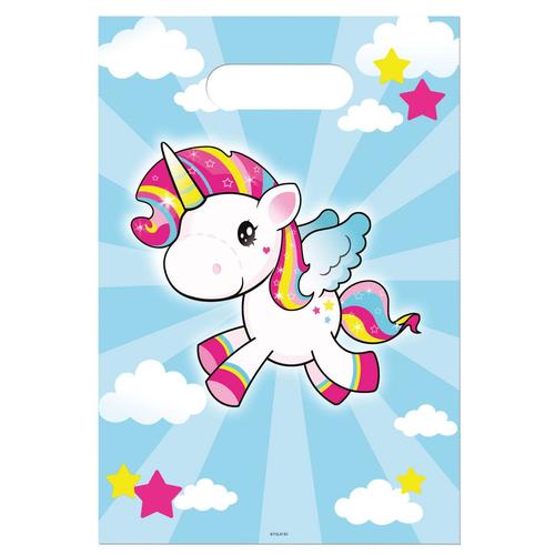 Lot De 8 Sachet Surprise Licorne Bleu Sac Cadeau Anniversaire Bonbon 441 Rakuten