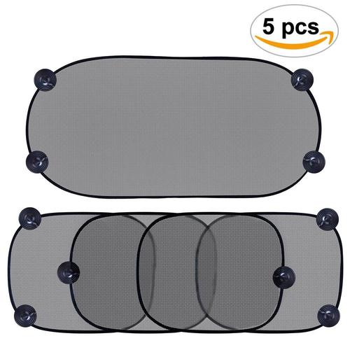 Pare Soleil Voiture 5 Pieces Auto Adhesif Pour Vitres De Voiture Protection Maximum Uv Sun Eblouissement Pour Bebe Enfant Rakuten