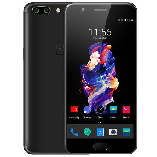Oneplus 5 128Go/8Go 16.0Mp + 20.0Mp Smartphone DéBloqué Noir