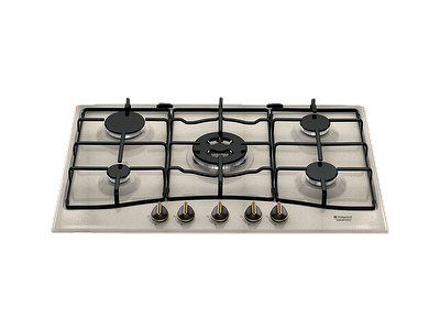 Cuisinière à gaz Hotpoint PC 750 T AV R HA émaillée avoine 5 brûleurs - vue 7