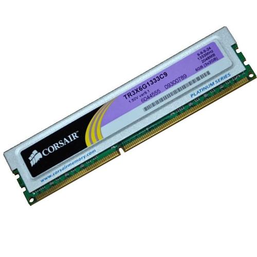 2Go Ram Pc Bureau Corsair Tr3X6G1333C9 Ddr3 Pc3-10600 1333Mhz 2Rx8 Cl9