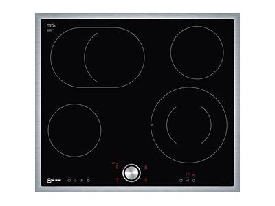 Neff T16BT76N0 Vitrocéramique 4 plaques de cuisson Niche largeur : 56 cm profondeur : 49 cm avec garnitures en acier inoxydable