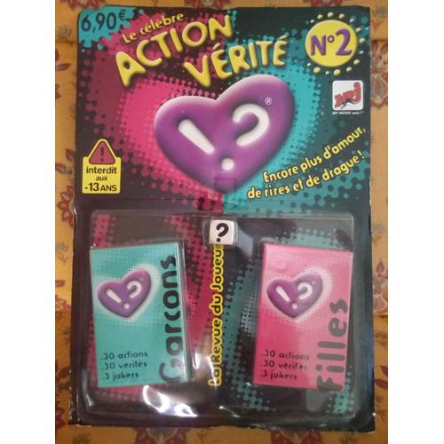 Le Celebre Action Ou Verite N 2 Jeux De Cartes Avec De Et Fascicule Amour Rire Et Drague A Volonte Rakuten